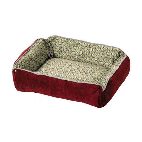 Quiet Time Boutique Reversible Snap-Bolster Dog Bed