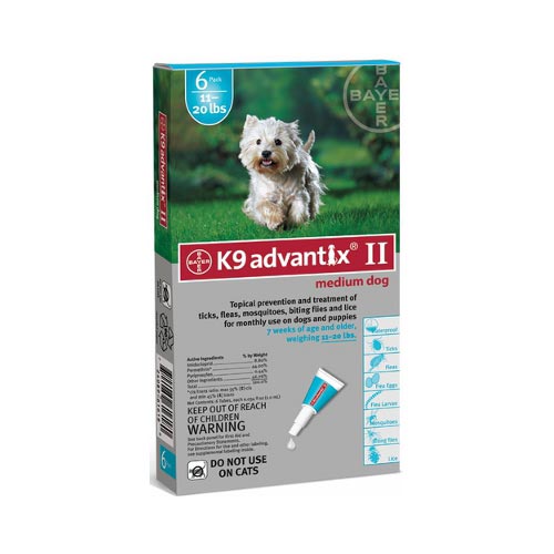 Flea and Tick Control for Dogs 10-22 lbs 6 Month Supply